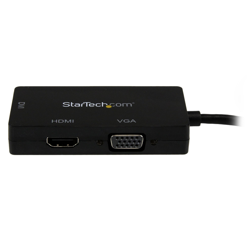 StarTech MDP2VGDVHD Travel A/V Adapter: 3-in-1 mDP to VGA DVI or HDMI Converter